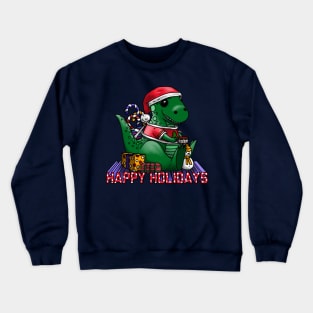 Happy Holidays Dino Crewneck Sweatshirt